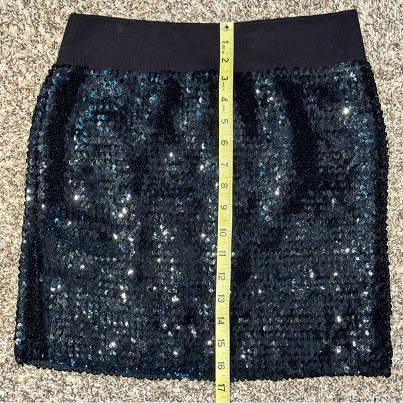 Lily White Mini black sequin stretch L - Picture 4 of 6